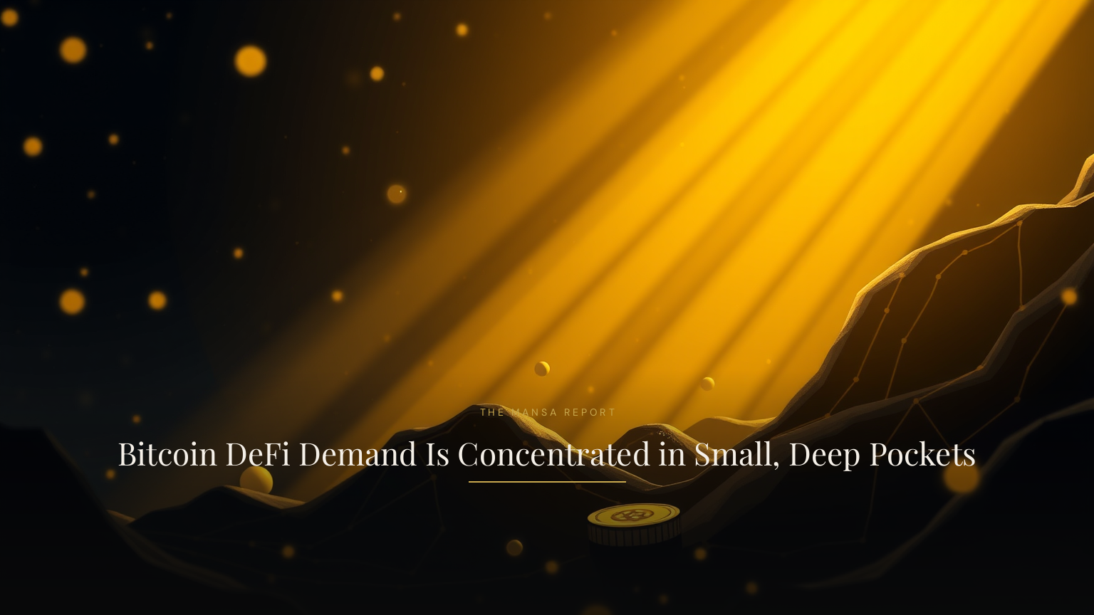 Bitcoin DeFi Demand Is Concentrated in Small, Deep Pockets