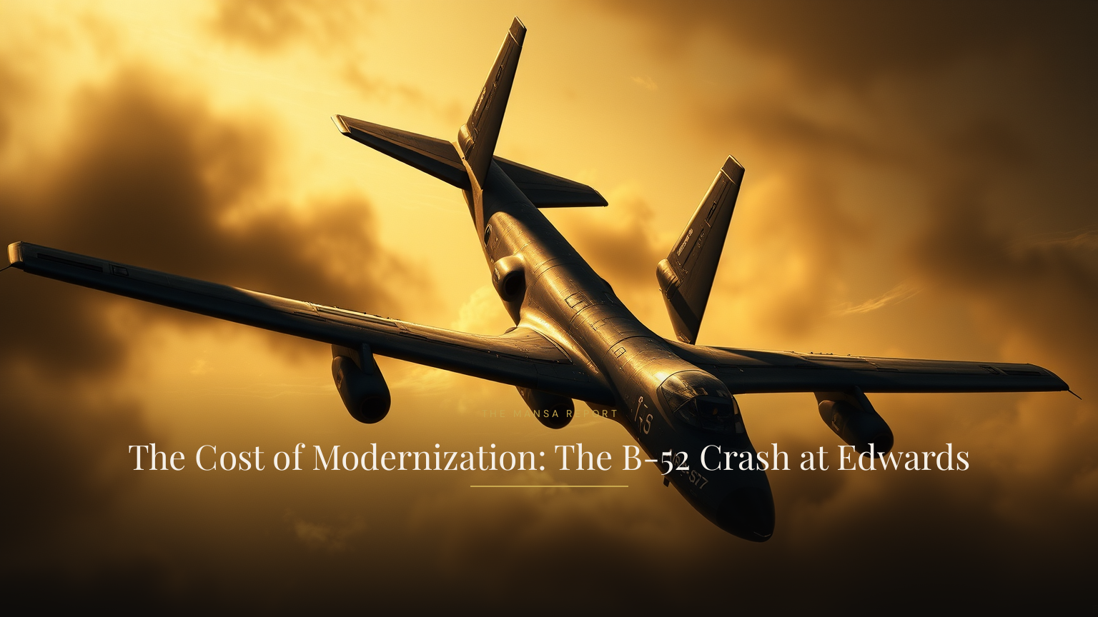 The Cost of Modernization: The B-52 Crash at Edwards