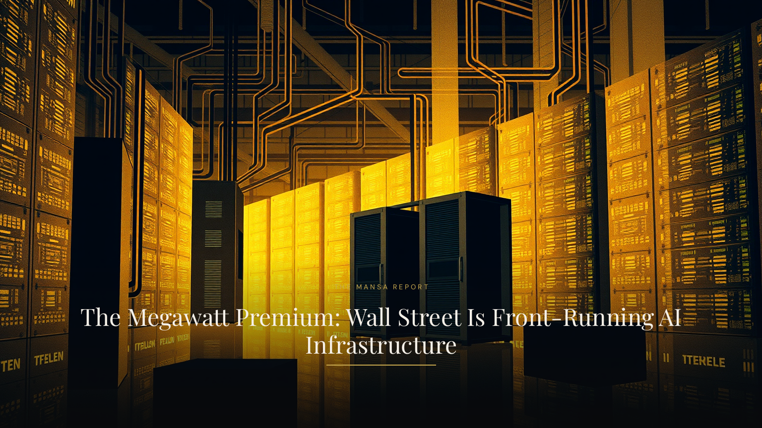 The Megawatt Premium: Wall Street Is Front-Running AI Infrastructure